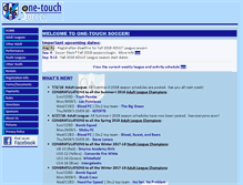 Tablet Screenshot of onetouchsoccer.com
